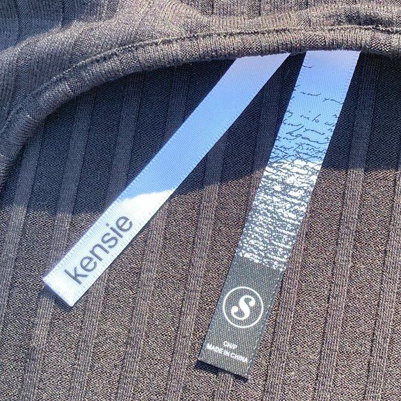 🆕 NWT - Kensie Open Back Long Sleeve Bodysuit In Black - Small - Picture 9 of 11